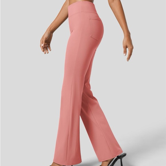 Halara Flex™ High Waisted Back Side Pocket Slight Flare Work Pants XS Petite - Picture 2 of 8